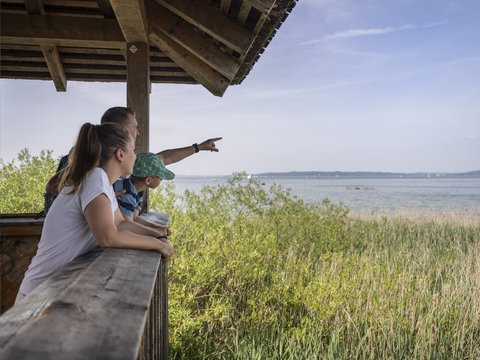 Touristenattraktion Vogelbeobachtungsturm in Diessen