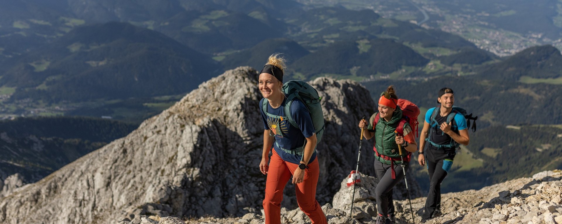 Junge Wanderer in den Berchtesgadener Alpen